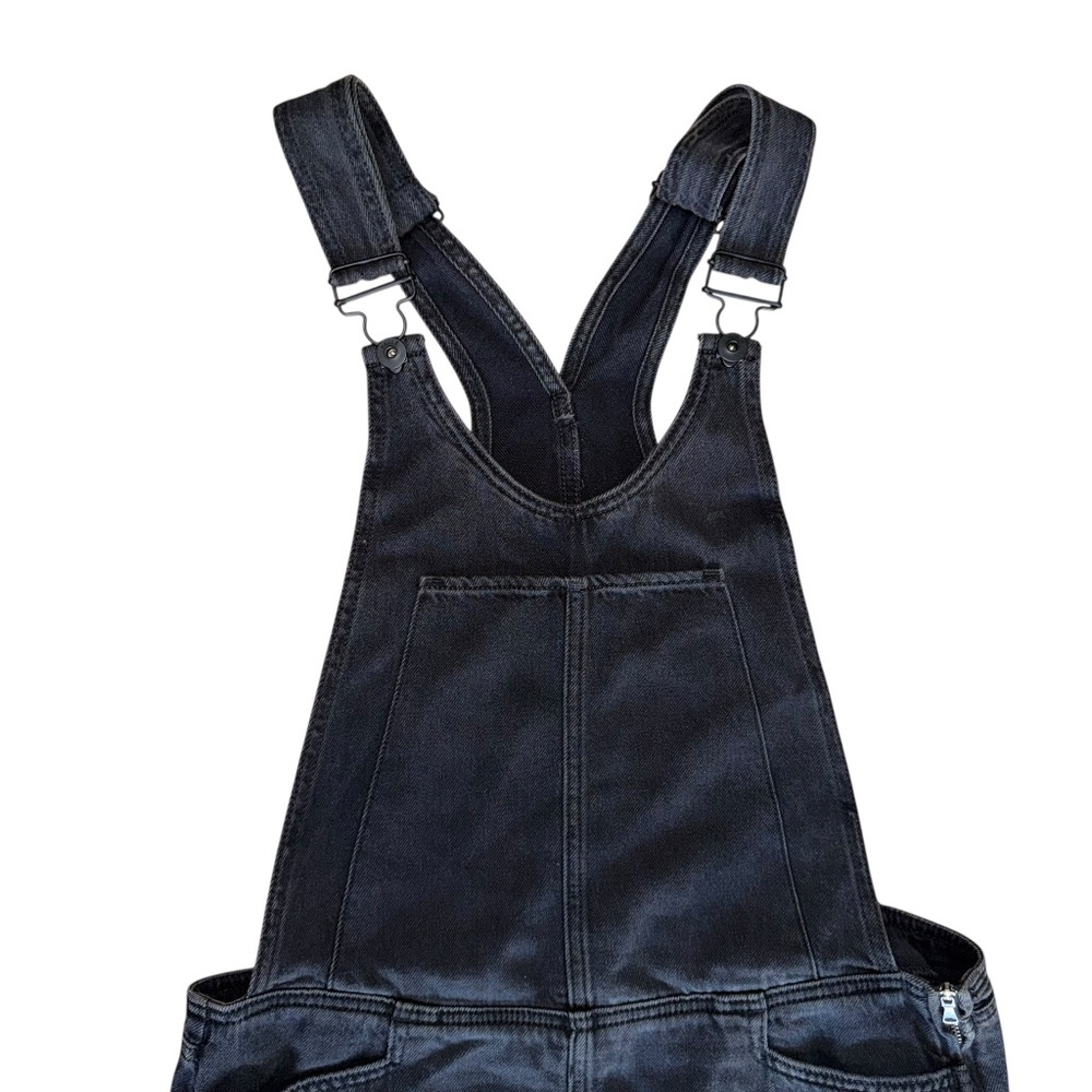 Paige Womens Etta Black Denim Overall Dress Womens Size 28 - Picture 5 of 8